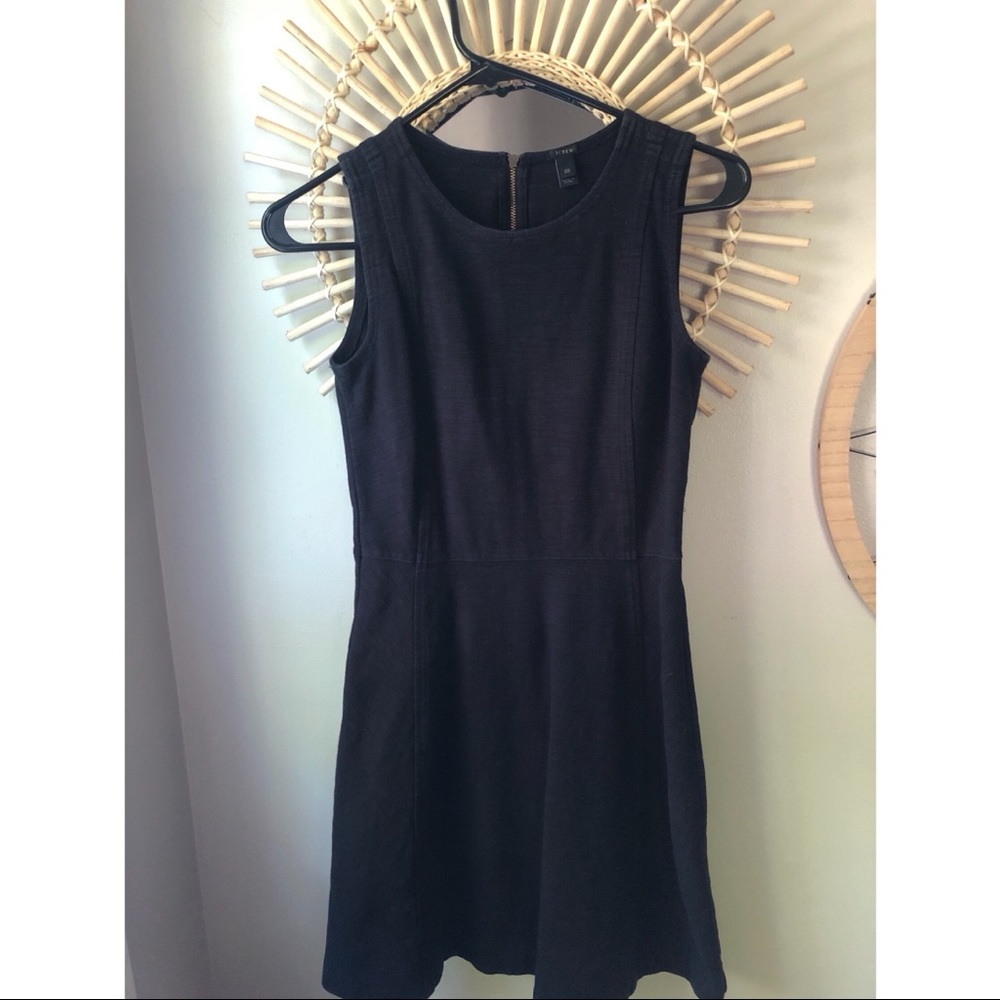 J. Crew black black size up dress A-line size 00